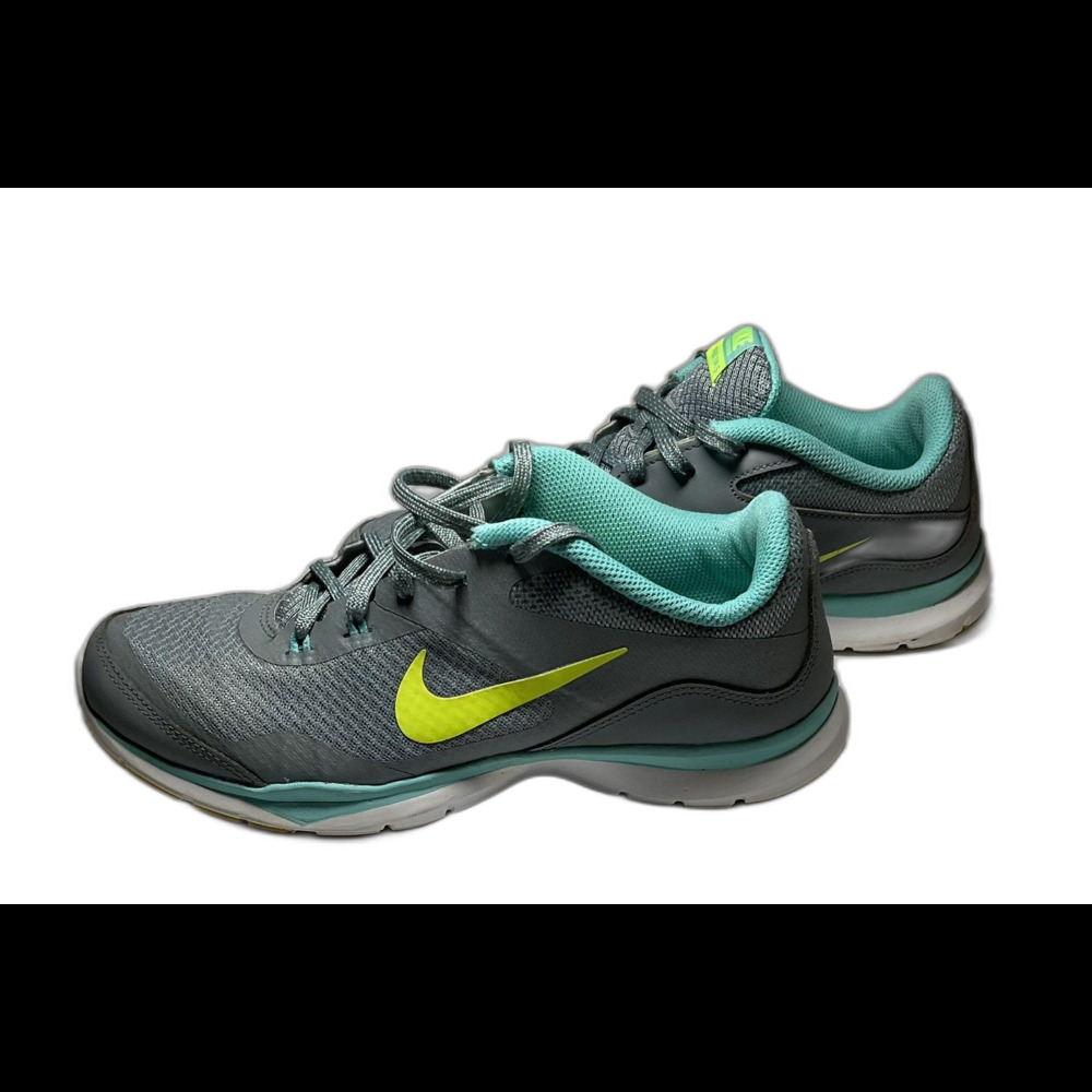 NIKE Flex Trainer 5 Shoes Gray/Yellow/Blue 724858 004 Women size 6.5